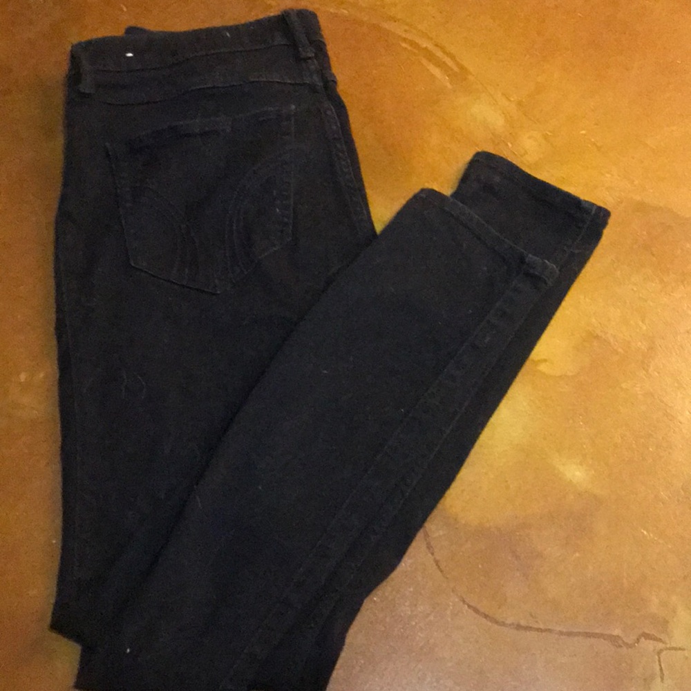 Black high waisted jeans